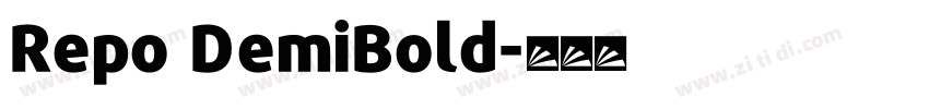 Repo DemiBold字体转换